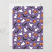 Invitation Fête de costume d'Halloween pour enfants modifiabl (Dos)