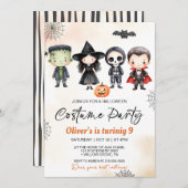 Invitation Fête de costume d'Halloween Spooktacular Anniversa (Devant / Derrière)