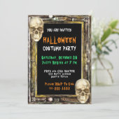 Invitation Fête de Costume d'Halloween Trick Treat (Debout devant)