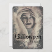 Invitation Fête de costume effrayant d'Halloween (Devant)