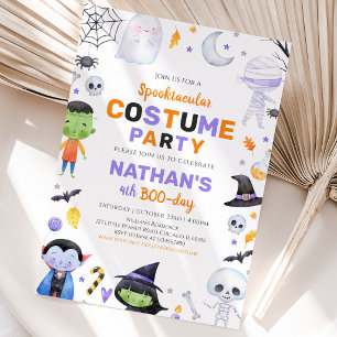 Invitation Fête de costume effrayante pour Halloween