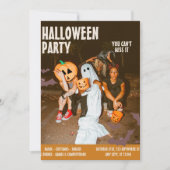 Invitation Fête de Costume Halloween, Halloween Vintage Modif (Devant)