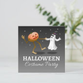 Invitation Fête de costumes d'Halloween (Debout devant)