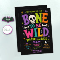 Fête de costumes d'Halloween amusante Typo de crân