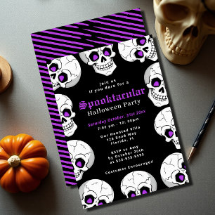 Invitation Fête de costumes d'Halloween pour adultes Spooktac