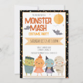 Invitation Fête de costumes Monster Mash pour enfants Hallowe (Devant)