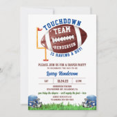 Invitation Fête de couche de football (Devant)