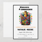 Invitation Fête de couches pour Papa Huggies et Chuggies (Devant / Derrière)