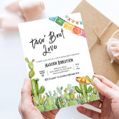 Invitation Fête de Couple : Amour et Tacos Fiesta