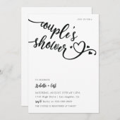 Invitation Fête de Couple Cœurs (Devant / Derrière)