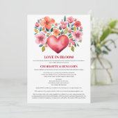 Invitation Fête de Couple sur le thème de la Saint-Valentin " (Debout devant)