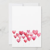 Invitation Fête de Couple sur le thème de la Saint-Valentin " (Dos)