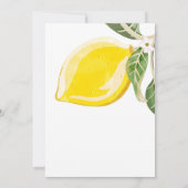Invitation Fête de couples d'été avec des citrons et verdure (Dos)