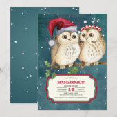 Invitation Fête de couples pour les Fêtes (Devant / Derrière)