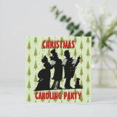 Invitation Fête de covoiturage des caroleurs de Noël victorie (Debout devant)