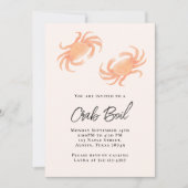 Invitation Fête de crabe ébullition (Devant)