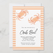 Invitation Fête de crabe ébullition (Devant)