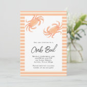 Invitation Fête de crabe ébullition (Debout devant)