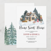 Invitation Fête de crémaillère à la maison douce (Devant / Derrière)