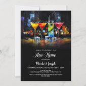 Invitation Fête de crémaillère avec cocktail (Devant)
