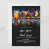 Invitation Fête de crémaillère avec cocktail (Devant)