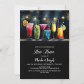 Invitation Fête de crémaillère avec cocktail (Devant)