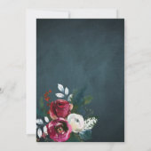 Invitation Fête de crémaillère de Noël élégante et rustique (Dos)