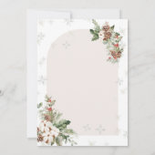 Invitation Fête de crémaillère de Noël Maison Douce Maison (Dos)