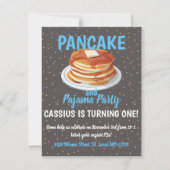 Invitation Fête de crêpes et pyjamas (Devant)