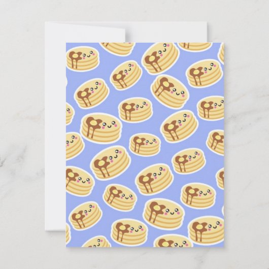 Invitation Fête de crêpes et pyjamas (Dos)