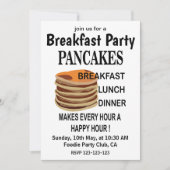 Invitation Fête de crêpes Petit déjeuner (Devant)
