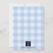 Invitation Fête de Danse Ballerina Bleue Personnalisée Annive (Dos)