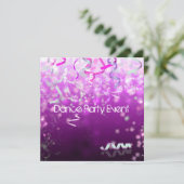 Invitation Fête de danse Streamers (Debout devant)