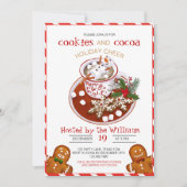 Invitation Fête de décoration de biscuits de Noël (Devant)