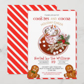 Invitation Fête de décoration de biscuits de Noël (Devant / Derrière)