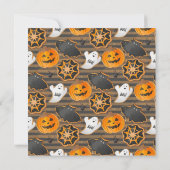 Invitation Fête de décoration de biscuits d'Halloween à l'aqu (Dos)