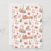 Invitation Fête de décoration de la Maison en pain d'épice ro (Dos)