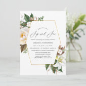 Invitation Fête de découverte et de dégustation florale géomé (Debout devant)