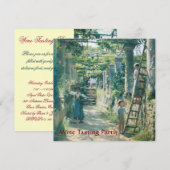 INVITATION FÊTE DE DÉGUSTATION DE VIN DE RÉCOLTE DU VIEUX VIG (Devant / Derrière)