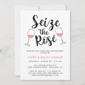 Invitation Fête de dégustation de vin rosé Seize the Rosé (Devant)