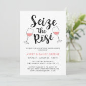 Invitation Fête de dégustation de vin rosé Seize the Rosé (Debout devant)