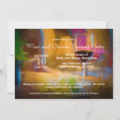 Invitation Fête de dégustation de vin Verre personnalisé (Devant)