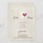 Invitation Fête de dégustation de vins (Devant / Derrière)