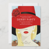 Invitation Fête de derby de cheval à aquarelle (Devant)