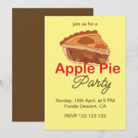 Fête de dessert de tarte aux pommes