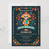 Invitation Fête de Dia De Muertos (Devant)