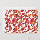 Invitation Fête de dîner automnal de Friendsgiving (Dos)