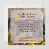 Invitation Fête de dîner moto Soleil Bohème Rustique (Dos)