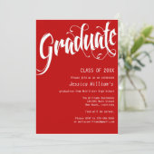 Invitation Fête de diplômes (Debout devant)