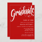 Invitation Fête de diplômes (Devant / Derrière)